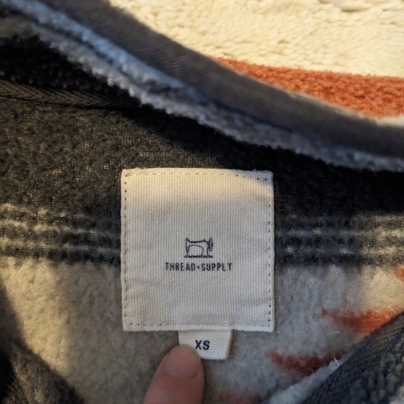 Thread and Supply aztec fleece zip up - Picture 2 of 5
